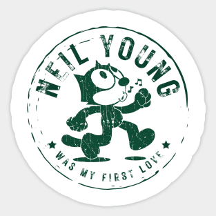 neil youmg was my first love Sticker